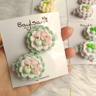 اتنين مشبك.. كرز أكريليك