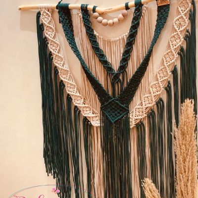 Macrame mural