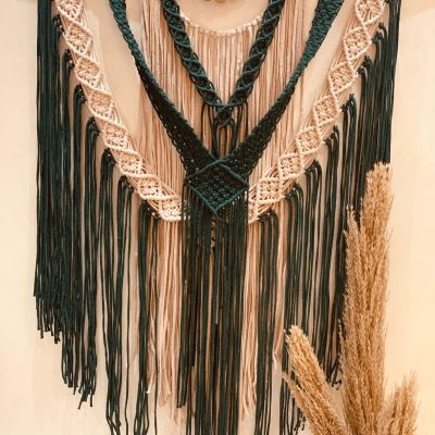 Macrame mural