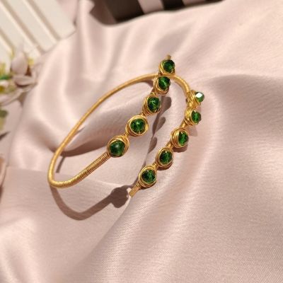 أسورة نحاس بخرز كريستال 