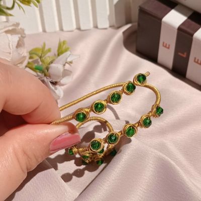 أسورة نحاس بخرز كريستال 