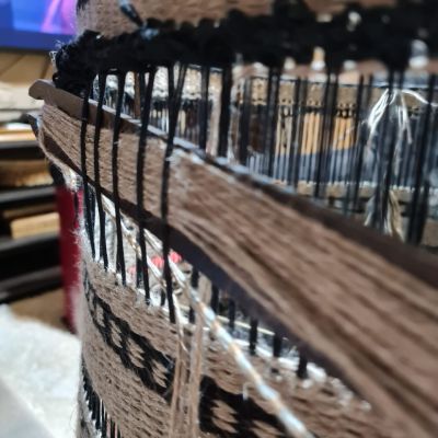 اباجورة ارضية من النول اليدوي 