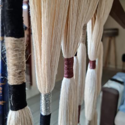 Walldecorations from cotton 