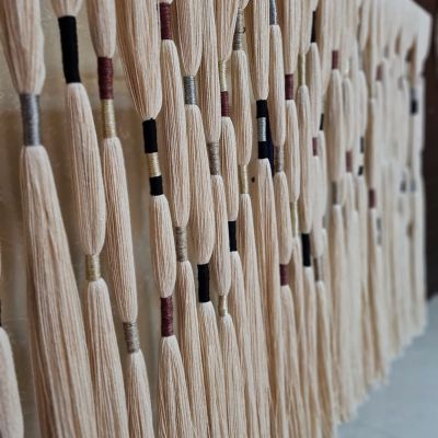 Walldecorations from cotton 