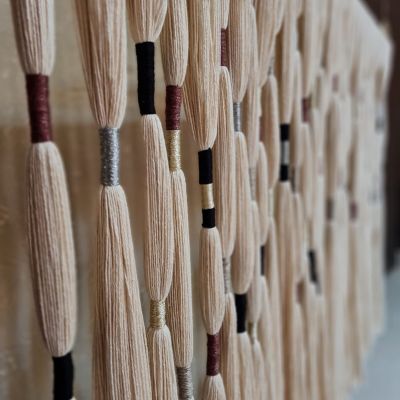 Walldecorations from cotton 