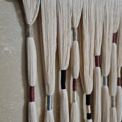 Walldecorations from cotton 