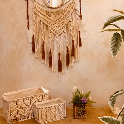 macrame mirror 