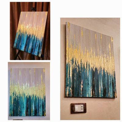 لوحه ب ألوان اكريليك 