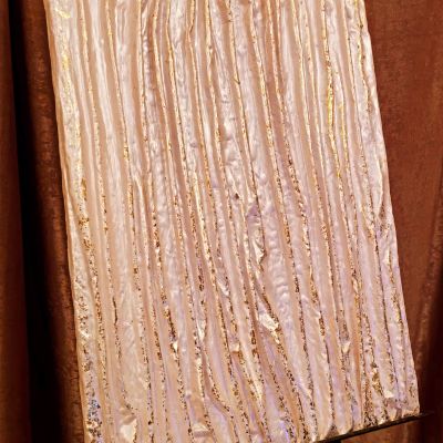 Texture Acrylic painting with gold leaf 