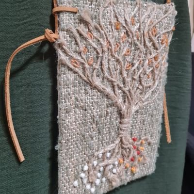 حقيبة من القطن و النول 