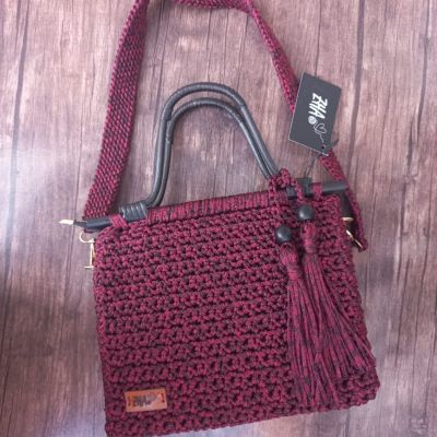 شنطة خروج بيد خشب البامبو