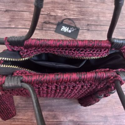 شنطة خروج بيد خشب البامبو