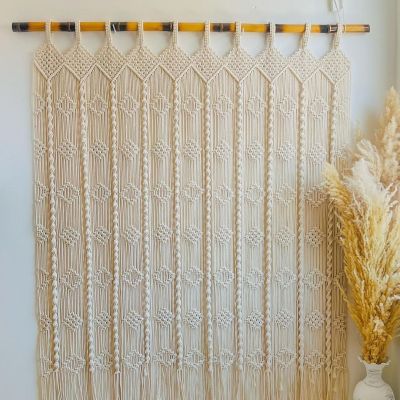 Macrame curtain