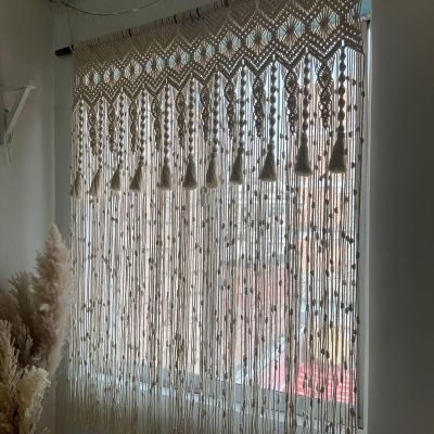Macrame curtain