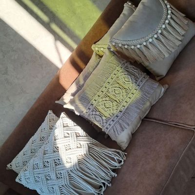 Macrame Pillow Fabric Material