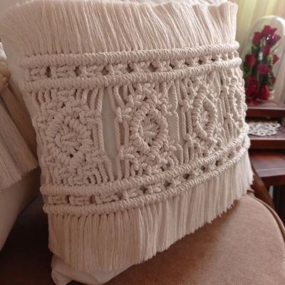Macrame Pillow Fabric Material