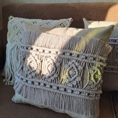 Macrame Pillow Fabric Material