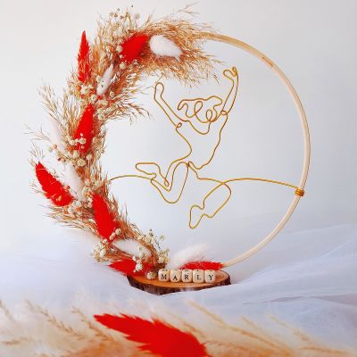 اطار بالورد الطبيعي مع سلك التشكيل hip hop dancer 