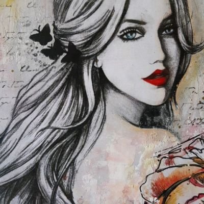 تابلو الوردة الجميلة