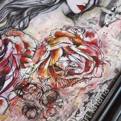 تابلو الوردة الجميلة