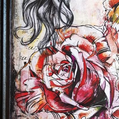 تابلو الوردة الجميلة