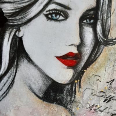 تابلو الوردة الجميلة