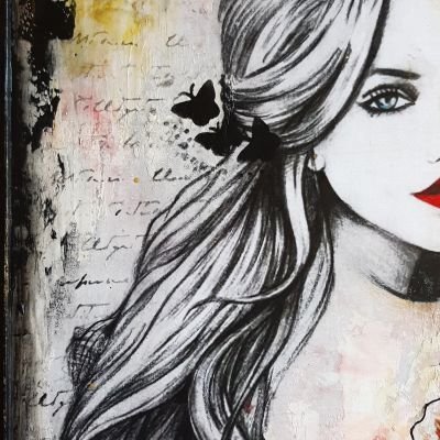 تابلو الوردة الجميلة