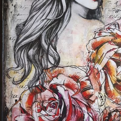 تابلو الوردة الجميلة