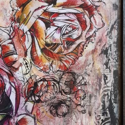 تابلو الوردة الجميلة