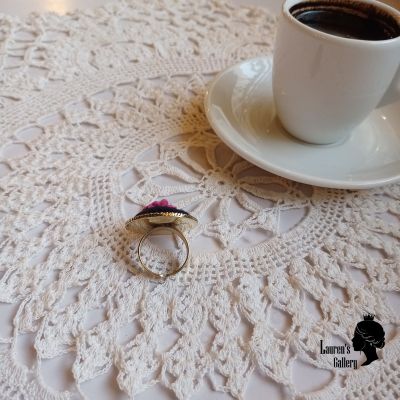 Embroidery Copper Ring 