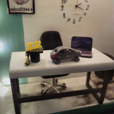 غرفه مصغره من غرفه حقيقه مصنعه بالكامل يدوياً 