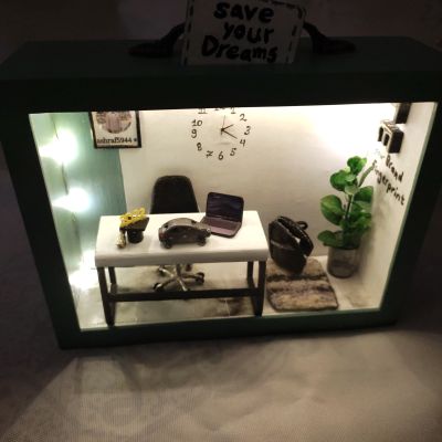 غرفه مصغره من غرفه حقيقه مصنعه بالكامل يدوياً 