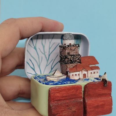 Miniature model of the Maiden's Tower in Turkey