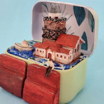 Miniature model of the Maiden's Tower in Turkey