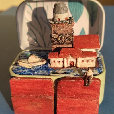 Miniature model of the Maiden's Tower in Turkey