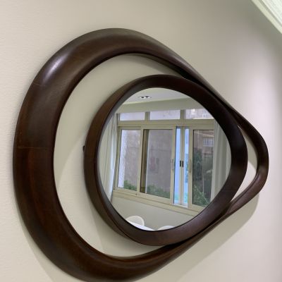 مرايا ديكور من خشب الزان الطبيعي