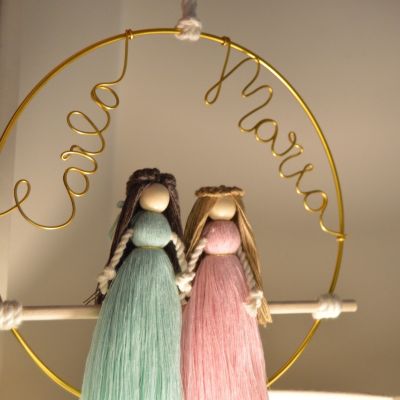 Macrame dolls with names