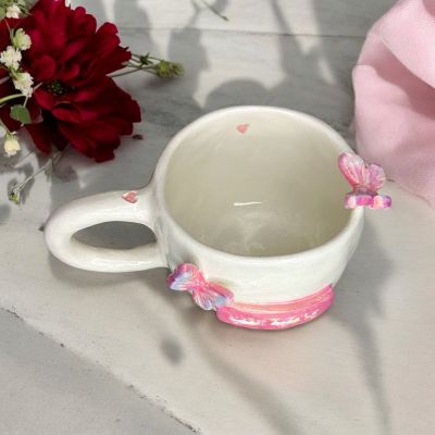 Handmade porcelain mug 