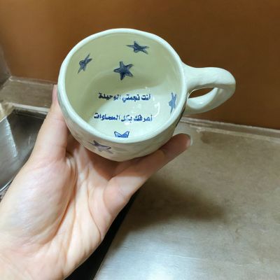 Handmade porcelain mug 