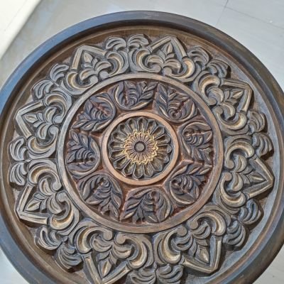   Oriental Set of 3 round tables 