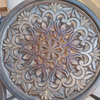   Oriental Set of 3 round tables 