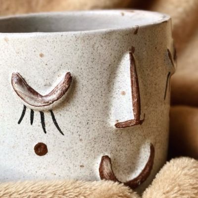 Pottery Mug: Nosy