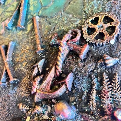 ساعة حائط ميكسميديا صناعة يدوية 