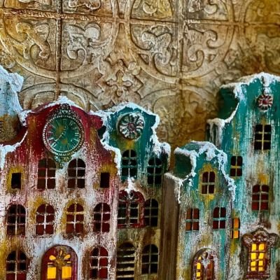 تابلوه البيوت العتيقه 