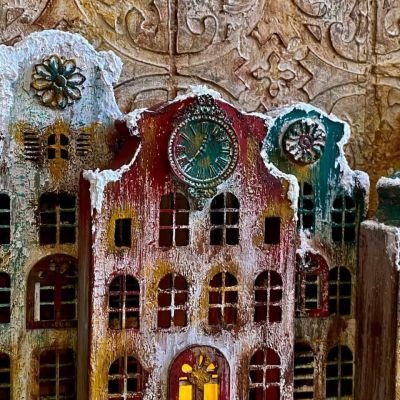 تابلوه البيوت العتيقه 