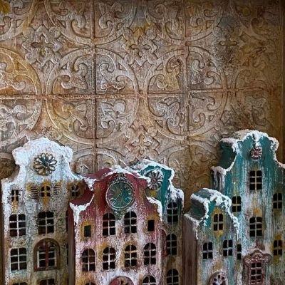 تابلوه البيوت العتيقه 