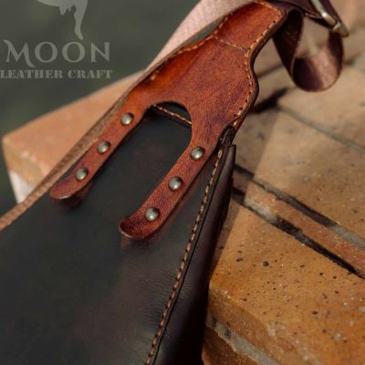 شنطه ضهر رجالي جلد بول اب هاند ميد 