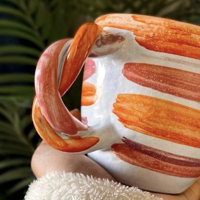 مج فخار: أورانج-بينك