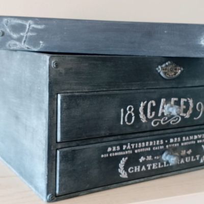  بوكس كبسولات القهوه ومنظم للباكيت مع صينيه تقديم 