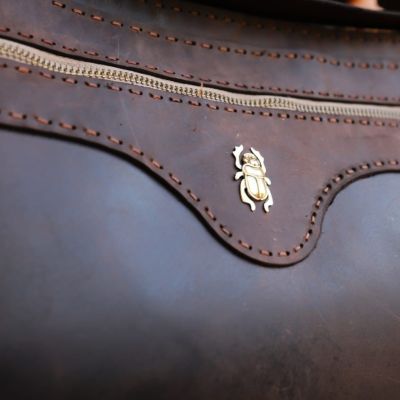 Genuine leather laptop bag